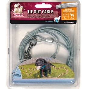 TIE OUT CABLE PLASTIC PUPPY 5MX2MM