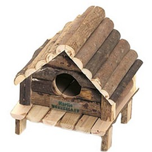 SM ANIMAL HOUSE WOOD CABIN 14X12X13