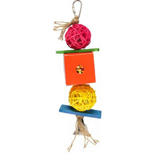 PAYPR PARAKEET CUBE S COL MULTI24CM PAYPR PARAKEET CUBE S COL MULTI24CM