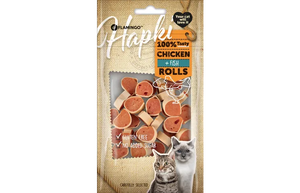 Hapki Sushi Rolls Fish & Chicken 50G Hapki Sushi Rolls Fish & Chicken 50G