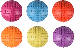 RUBBER BALL WITH SPIKES 9CM RUBBER BALL WITH SPIKES 9CM