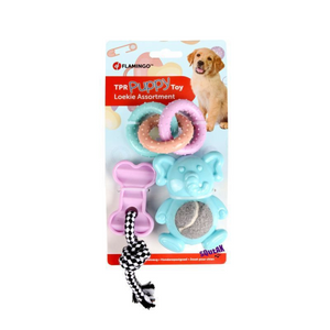 LOEKIE 3 PUPPY TOYS TPR
