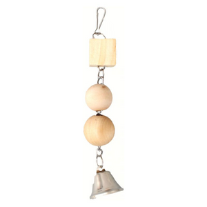 PARAKEET TOY ALICE WOODEN BELL PARAKEET TOY ALICE WOODEN BELL