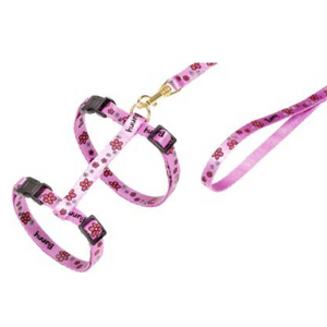 ASP CAT HARNESS FLOWER PINK 110CM