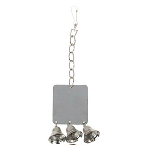 TOYS FOR PARROTS MIRROR+3 BELLS TOYS FOR PARROTS MIRROR+3 BELLS