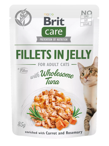 Brit Care Cat Fillets in Jelly Tuna 85g Brit Care Cat Fillets in Jelly Tuna 85g
