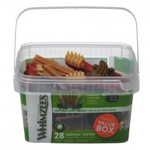 Whimzees Variety Value Box Medium 28pcs Whimzees Variety Value Box Medium 28pcs