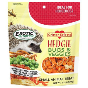Exotic Nutrition Critter Selects Hedgie Bugs & Veggie 2.75 oz.