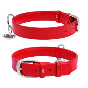 WAUDOG GLAMOUR COLL/TAG RED 33-41CM