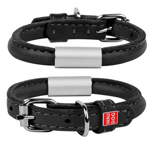 WAUDOG SOFT COLLAR/TAG BLK 45-53CM