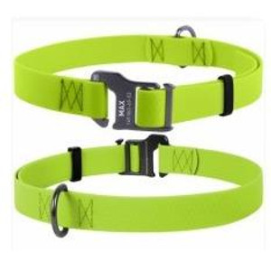 WAUDOG COLLAR WPROOF GLOW 35-70LGRN