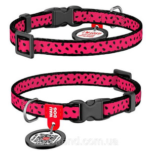 WAUDOG COLLAR NYLON WATERMELON20-30 WAUDOG COLLAR NYLON WATERMELON20-30