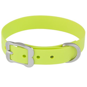 Collar Vivid PVC LimeGrn 20mm 34-42