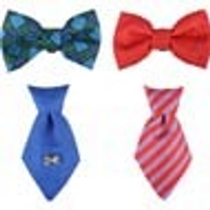 COLLAR ACCESSORY STOR BOW TIE + TIE BLUE/RED ASS