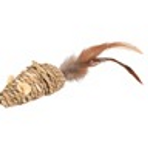CT MOUSE BABS + FEATHERS BROWN 21CM CT MOUSE BABS + FEATHERS BROWN 21CM