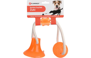 ZUKI BALL WITH SUCTION CUP ORANGE ZUKI BALL WITH SUCTION CUP ORANGE