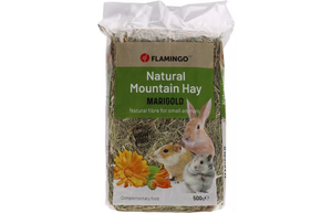 Flamingo Natural Mountain Hay Marigold 500g Flamingo Natural Mountain Hay Marigold 500g
