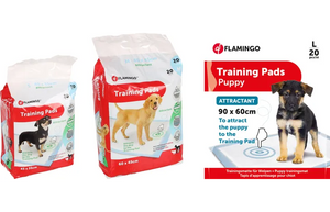 Flamingo Training Pad with Attractant - Large -  White