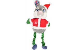 CHRISTMAS DT RABBIT+BUNGEE LEGS 51CM CHRISTMAS DT RABBIT+BUNGEE LEGS 51CM