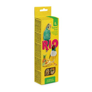 RIO Sticks For Budgies And Exotic Birds With Tropical Fruit 2x40g RIO Sticks For Budgies And Exotic Birds With Tropical Fruit 2x40g