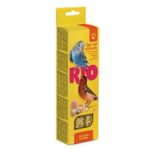 RIO Sticks For All Types Of Birds With Eggs And Seashells 2x40g RIO Sticks For All Types Of Birds With Eggs And Seashells 2x40g