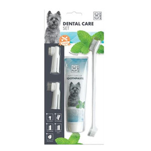 M-PETS Dental Care Set Mint Flavor Toothpaste Kit M-PETS Dental Care Set Mint Flavor Toothpaste Kit