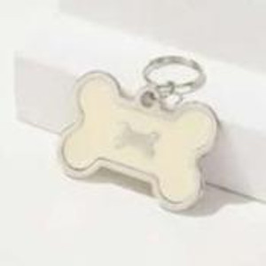 PESTIN Bone Shaped Pet ID Tag Yellow