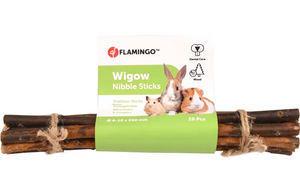 Flamingo Nibble Wood Wigow Stick 10 Pieces Flamingo Nibble Wood Wigow Stick 10 Pieces