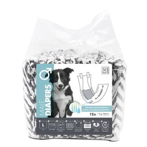M-PETS Male Dog Diapers S 12 Pack