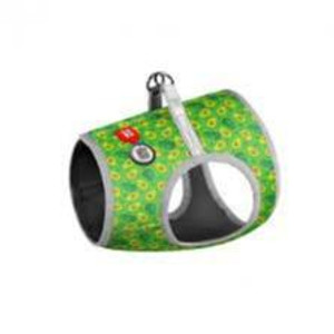 WAUDOG Clothes soft dog harness with QR passport Avocado design S2 B 46-50 cm C 43-45 cm
