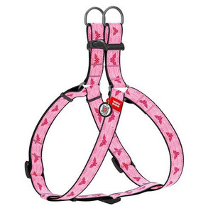 WAUDOG Nylon dog harness with QR passport Wonder Woman 1design plastic fastex W 15 mm L 40-55 cm