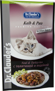 Dr Clauder Cat High Premium Veal & Turkey 100g Dr Clauder Cat High Premium Veal & Turkey 100g