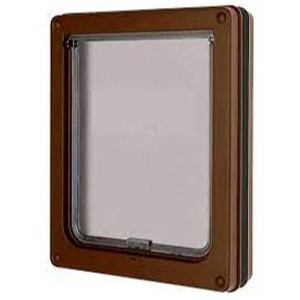 MATE LOCKABLE DOG DOOR M BROWN
