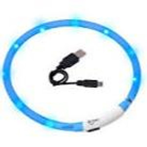 COLLAR LED VISIO LIGHT BLUE 20-70CM 16MM