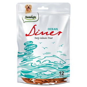 Dentalight 3" Ocean Diner Tasty Salmon Treat ×12pcs 108g