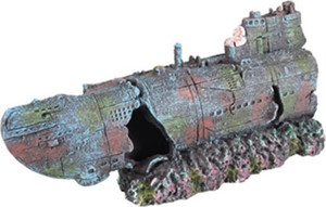 AD HERALD SUBMARINE 2 PIECES 38,5x10x7CM AD HERALD SUBMARINE 2 PIECES 38,5x10x7CM