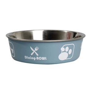 DOG DISH INOX BELLA KENA BLUE