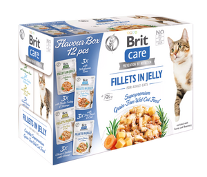 Brit Care Cat Fillets in Jelly Flavour Box (12 pieces)