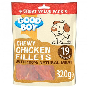 GOODBOY CHEWY CHICKEN FILLETS 320G VALUE PACK GOODBOY CHEWY CHICKEN FILLETS 320G VALUE PACK