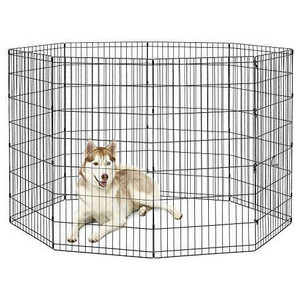 Foldable Metal Pet Dog Exercise Fence Pen With Door Gate Foldable Metal Pet Dog Exercise Fence Pen With Door Gate