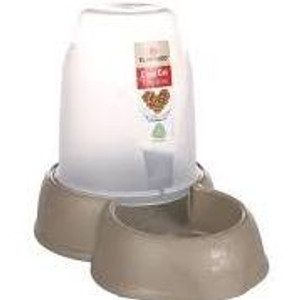 AUTOMATIC FOOD AND WATER DISPENSER ZENA TAUPE 1.6L (17.5x27x21CM) AUTOMATIC FOOD AND WATER DISPENSER ZENA TAUPE 1.6L (17.5x27x21CM)