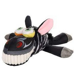 DT HOOFA ZEBRA LYING BLACK 31x33x18CM