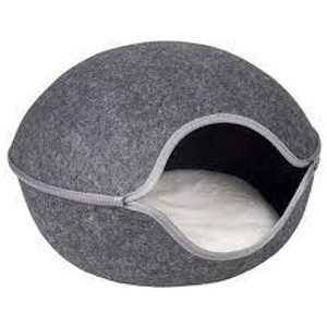 BASKET SHABA FELT GREY 47x45x31CM