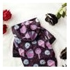 ROMWE X KLARYSSA Cute Skull, Stars, Cake, Lollipop Printed Pet Sweatshirt