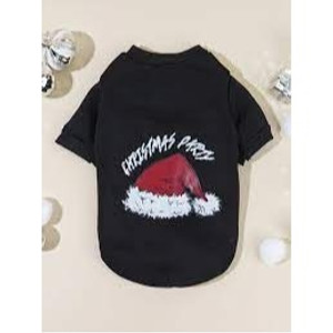 Pet Dog/cat Christmas Hat Printed Sweatshirt Pet Dog/cat Christmas Hat Printed Sweatshirt