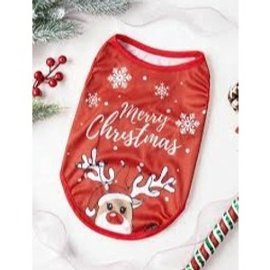 Pet Christmas Reindeer Suit Style Festive Dress Snowflake Print Pet Vest Pet Christmas Reindeer Suit Style Festive Dress Snowflake Print Pet Vest