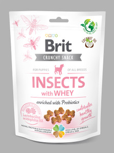 Brit Care Dog Crunchy Cracker Puppy. Insects with Whey enriched with Probiotics, 200 g