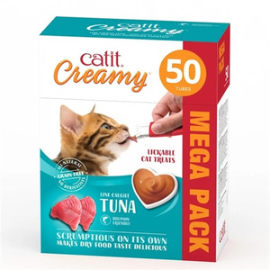 Catit Creamy Treats Mega Pack Tuna, 50 tubes/box Catit Creamy Treats Mega Pack Tuna, 50 tubes/box