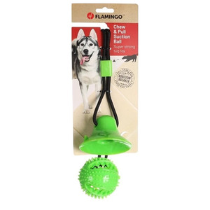 DT KLEVA TPR BALL WITH SUCTION CUP GREEN DT KLEVA TPR BALL WITH SUCTION CUP GREEN