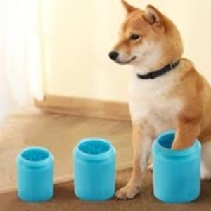 Pet cats dogs paw cleaner soft silicone foot cleaning cup portable brush